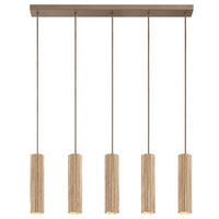 HÄNGELEUCHTE LAKEWOOD 95/150/95 cm  - Braun, Natur, Holz/Metall (95/150/95cm)