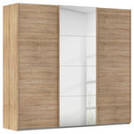 SCHWEBETÜRENSCHRANK  in Sonoma Eiche  - Sonoma Eiche, Design, Glas/Holzwerkstoff (242/223/68cm) - Novel