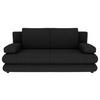 SCHLAFSOFA in Mikrofaser Anthrazit  - Anthrazit/Schwarz, KONVENTIONELL, Kunststoff/Textil (212/93/90cm) - Carryhome
