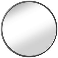 NÁSTENNÉ ZRKADLO 80 cm - čierna, Design, drevo/sklo (80cm) - Xora