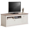 TV-ELEMENT - Silberfarben/Weiß, Design, Holzwerkstoff/Metall (150,2/53,9/50cm) - Hom`in