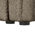 ECKSOFA in Chenille Taupe  - Taupe/Schwarz, KONVENTIONELL, Kunststoff/Textil (193/233cm) - Carryhome