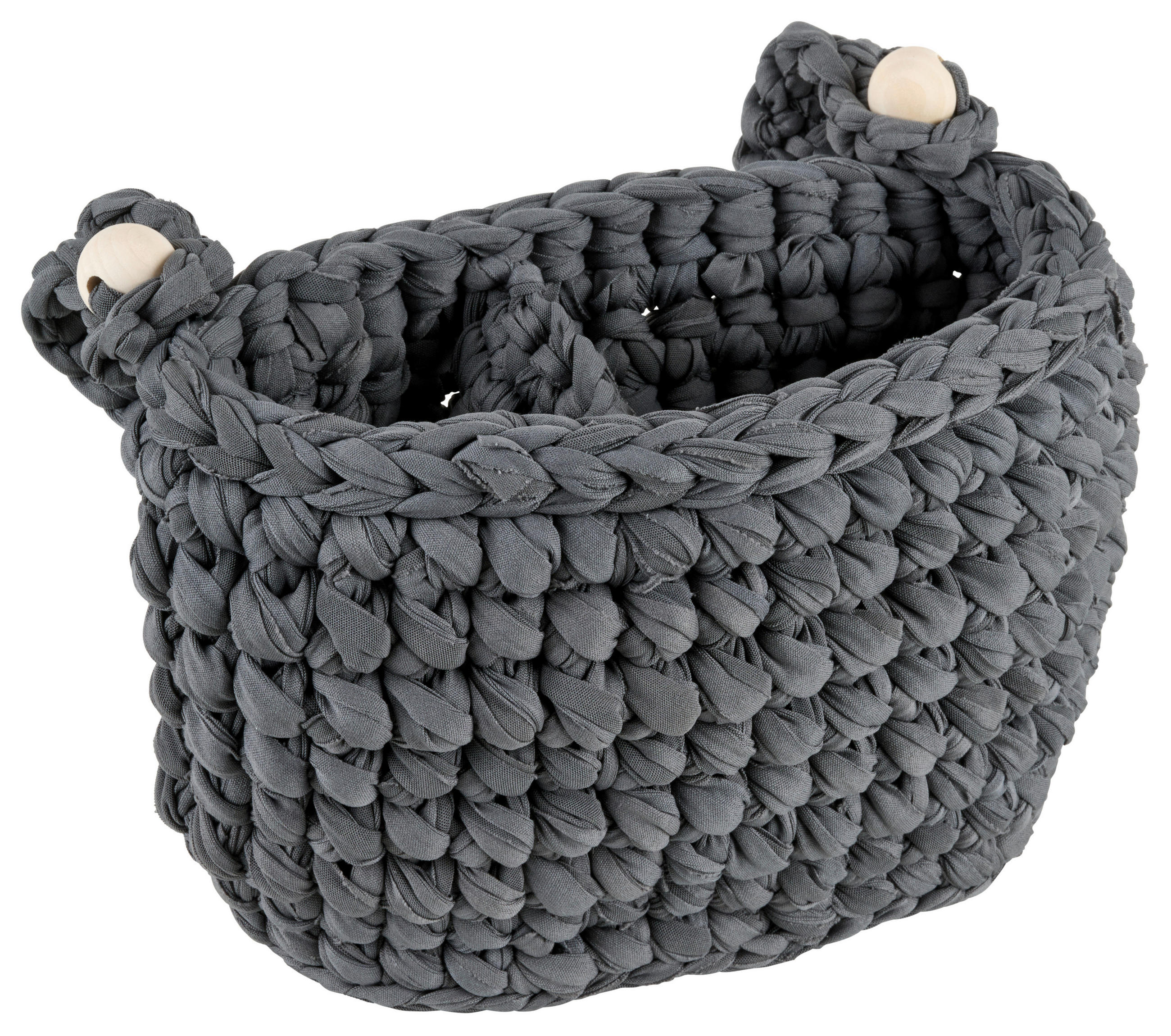 ÚLOŽNÝ KOŠÍK, textil - tmavosivá, Trend, textil (22/10/15cm) - Jimmylee