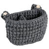 ÚLOŽNÝ KOŠÍK, textil - tmavosivá, Trend, textil (22/10/15cm) - Jimmylee