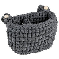 ÚLOŽNÝ KOŠÍK, textil - tmavosivá, Trend, textil (22/10/15cm) - Jimmylee