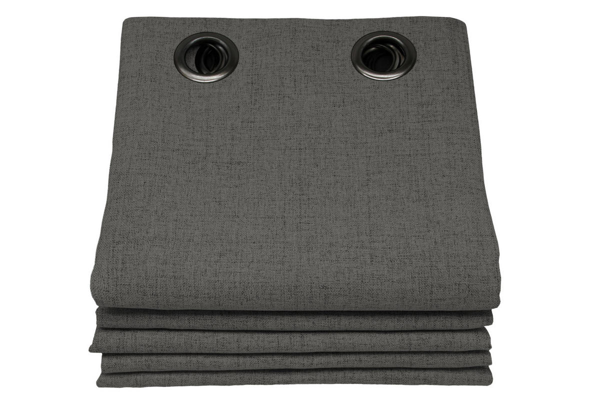 VERDUNKELUNGSVORHANG - Taupe, Basics, Textil (135/260cm)