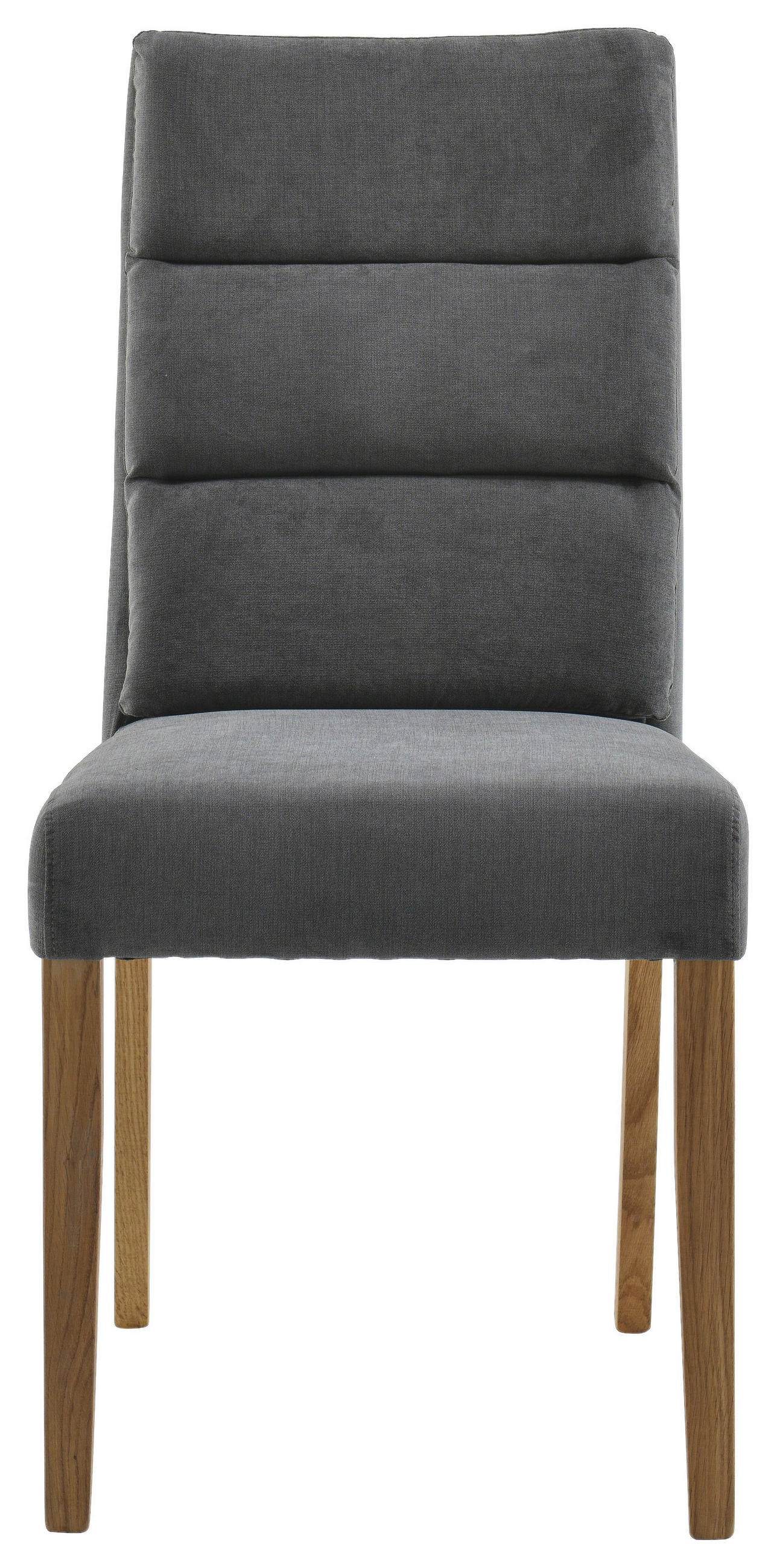 STUHL  in Webstoff Holz, Textil  - Eichefarben/Dunkelgrau, KONVENTIONELL, Holz/Textil (47/95/64cm) - Cantus