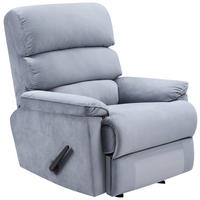 SCHAUKELSTUHL in Samt Blau  - Blau/Schwarz, MODERN, Textil/Metall (90/105/100cm) - MID.YOU