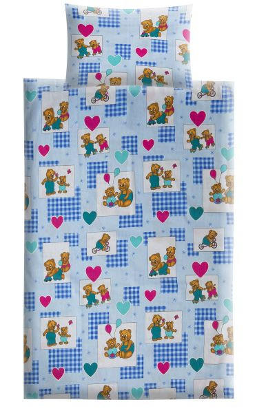 POSTELJINA ZA BEBE 100/135 cm - ružičasta, Basics, tekstil (100/135cm)