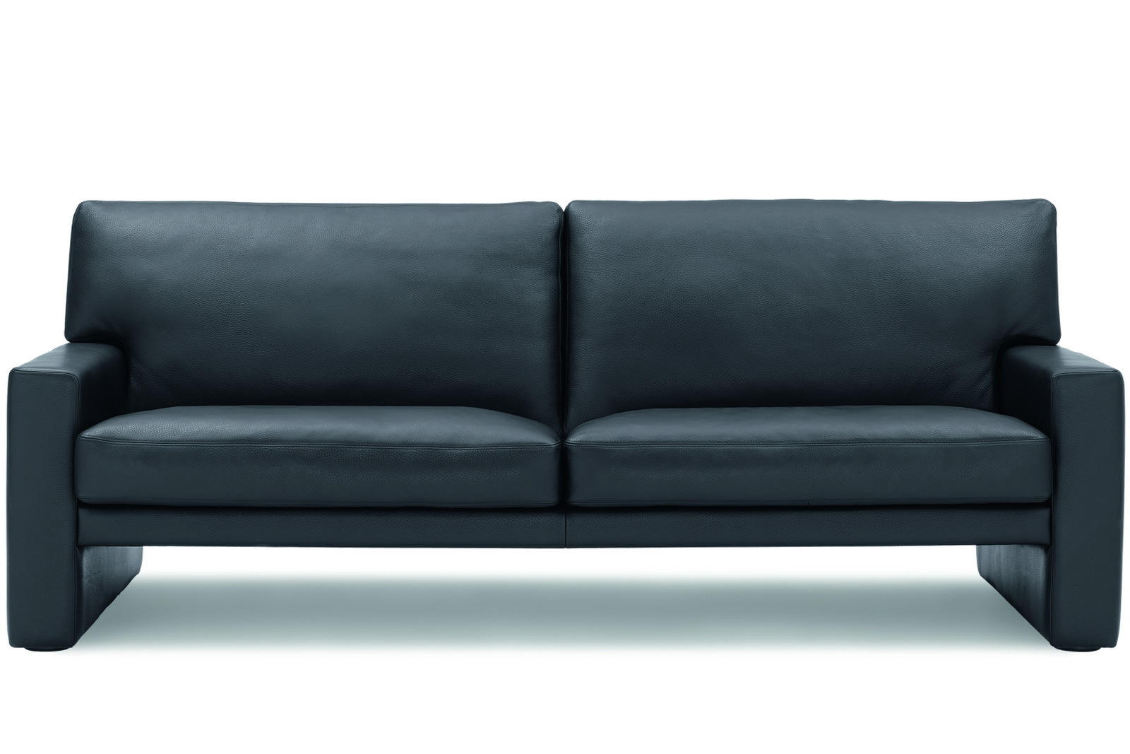 SOFA in Echtleder Dunkelbraun  - Dunkelbraun, Design, Leder (200/84/92cm) - Erpo