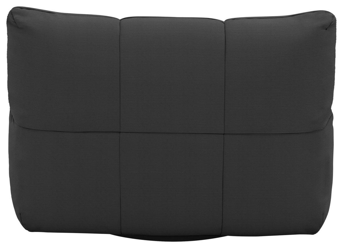 SESSEL Feincord Schwarzbraun  - Schwarzbraun/Schwarz, Design, Kunststoff/Textil (112/85/108cm) - Pure Home Lifestyle