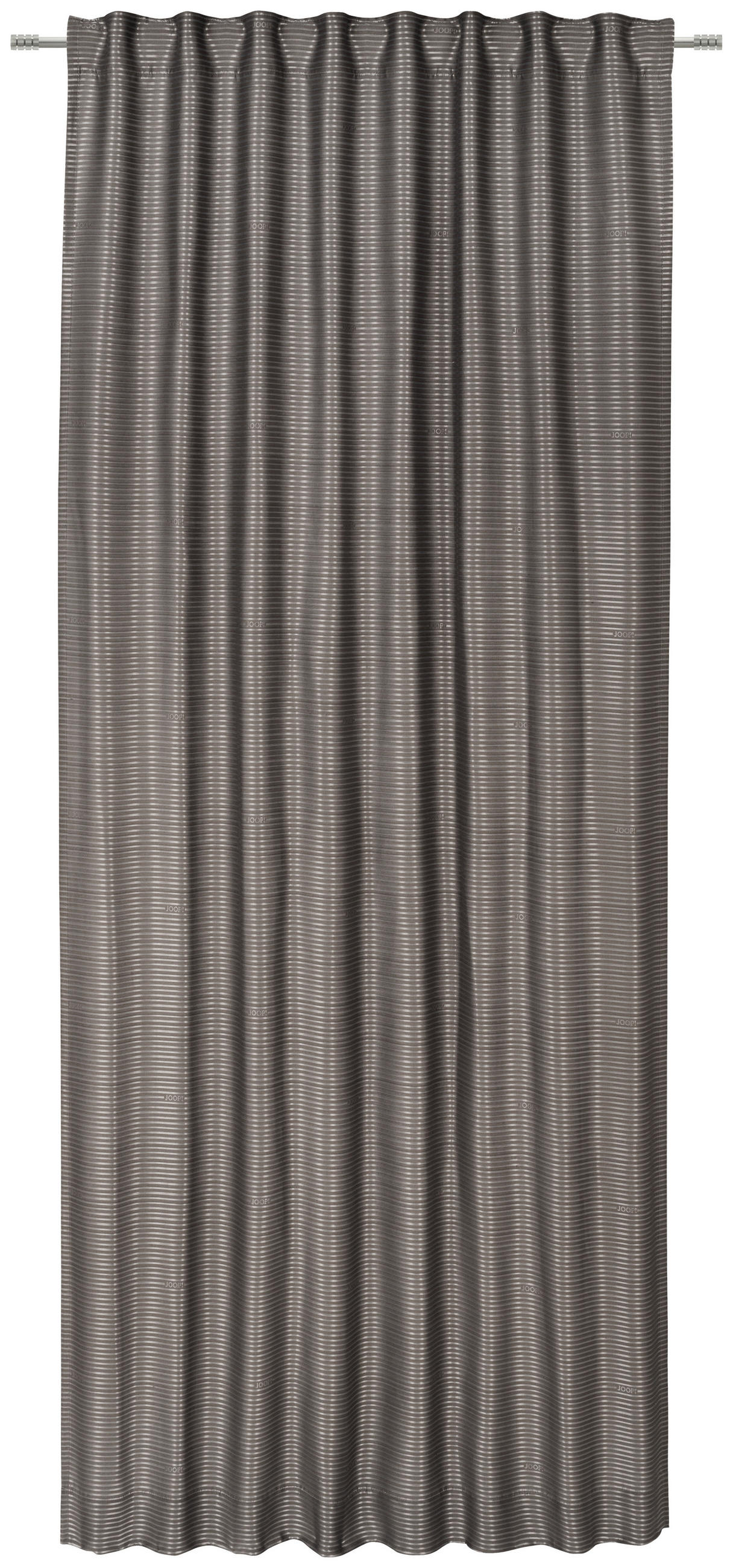 GOTOVA ZAVESA braon, siva  130/250 cm  - siva/braon, Dizajnerski, tekstil (130/250cm) - Joop!