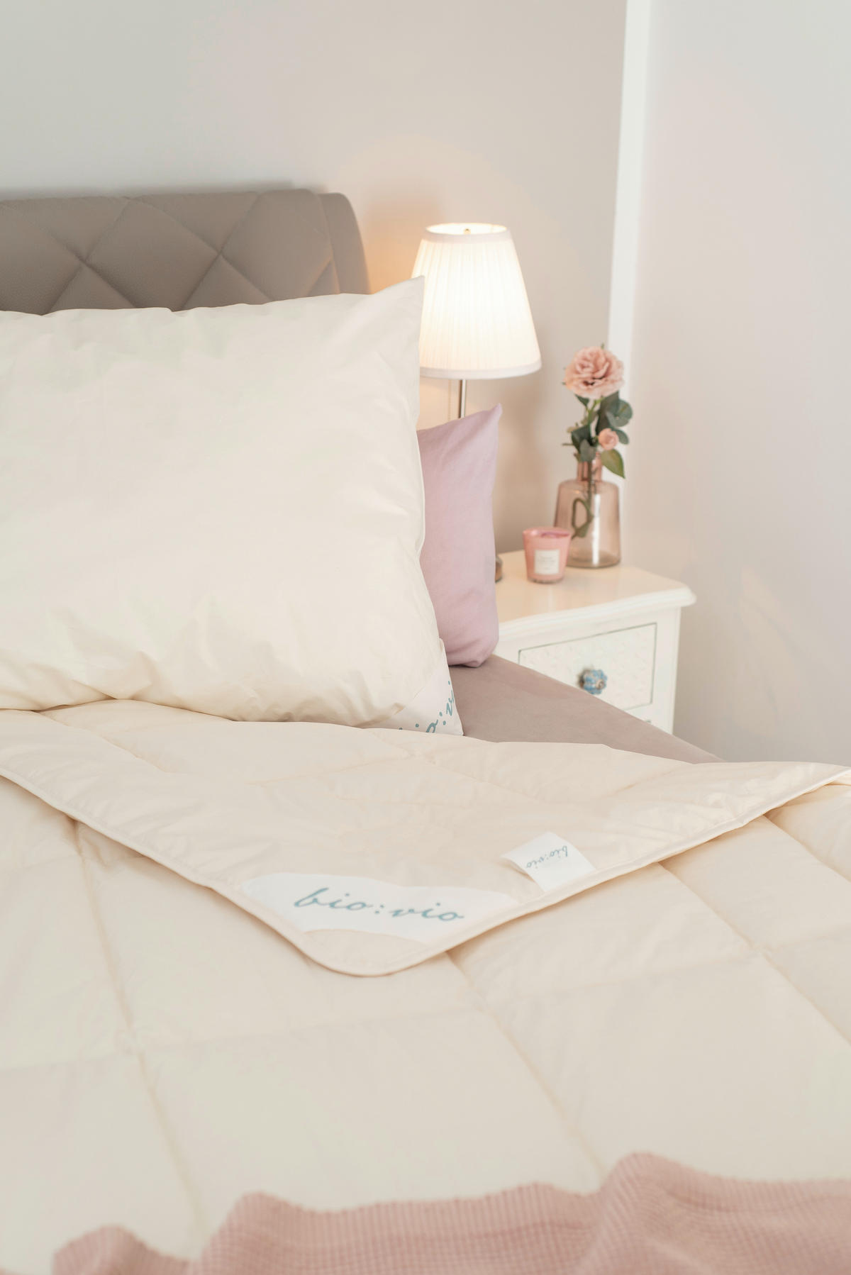 POSTELJNI SET - naravne barve, Basics, tekstil/naravni materiali (140/200cm) - Bio:Vio