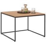 BEISTELLTISCH in Holz, Metall 70/70/47,5 cm  - Eichefarben/Anthrazit, Design, Holz/Metall (70/70/47,5cm) - Valnatura