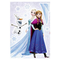 DEKOSTICKER Frozen  - Blau/Multicolor, LIFESTYLE, Kunststoff (50/70cm) - Disney
