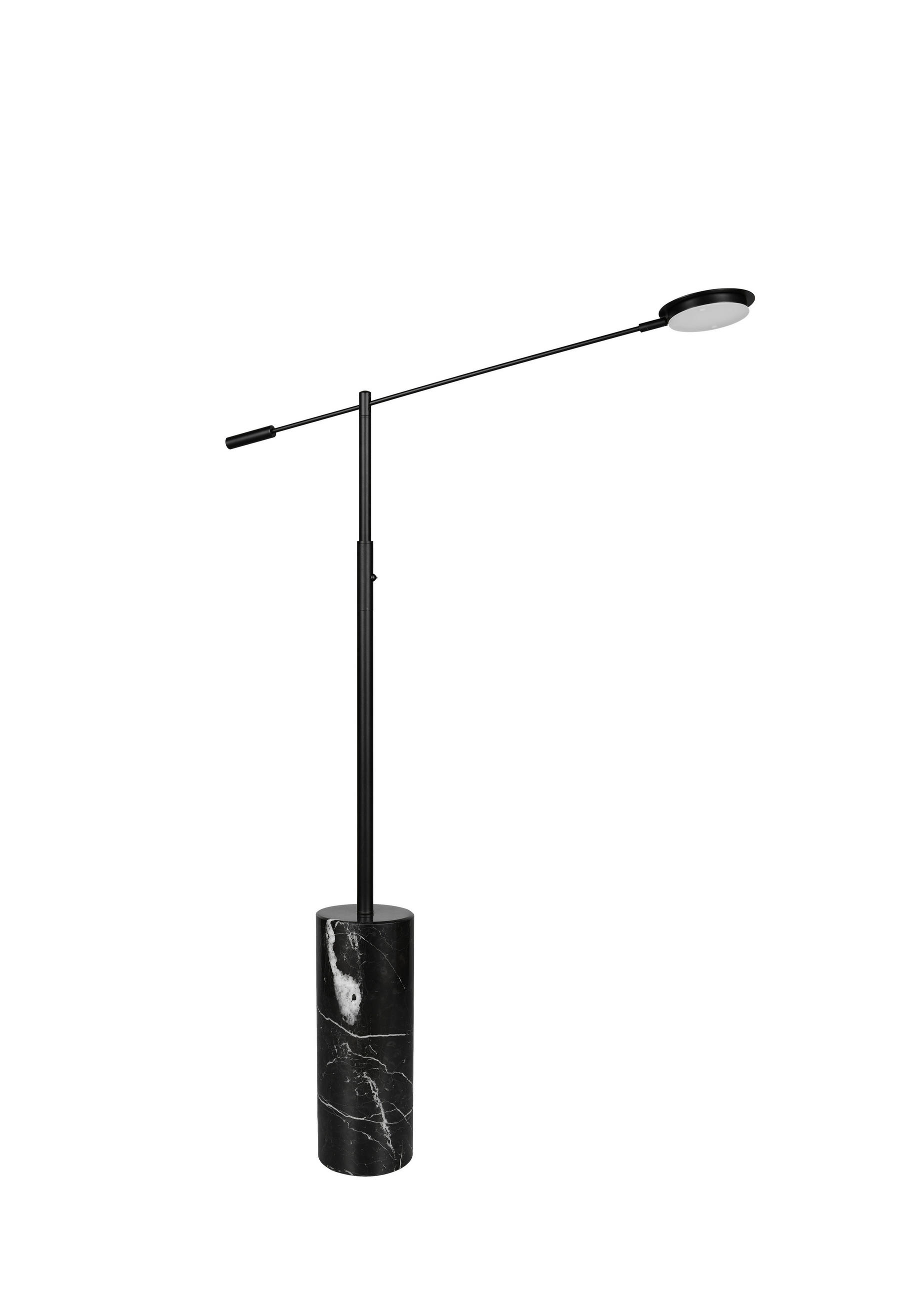 LED-STEHLEUCHTE Fiore   - Schwarz, KONVENTIONELL, Stein/Metall (145/15/64cm) - Trio Leuchten
