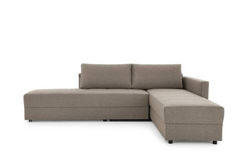 ECKSOFA Hellgrau Webstoff  - Hellgrau/Schwarz, Design, Kunststoff/Textil (229/287cm) - LOOKS by W.Joop
