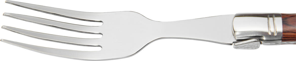 Steakgabelset 6-tlg. - Edelstahlfarben, MODERN, Holz/Metall - Berndorf