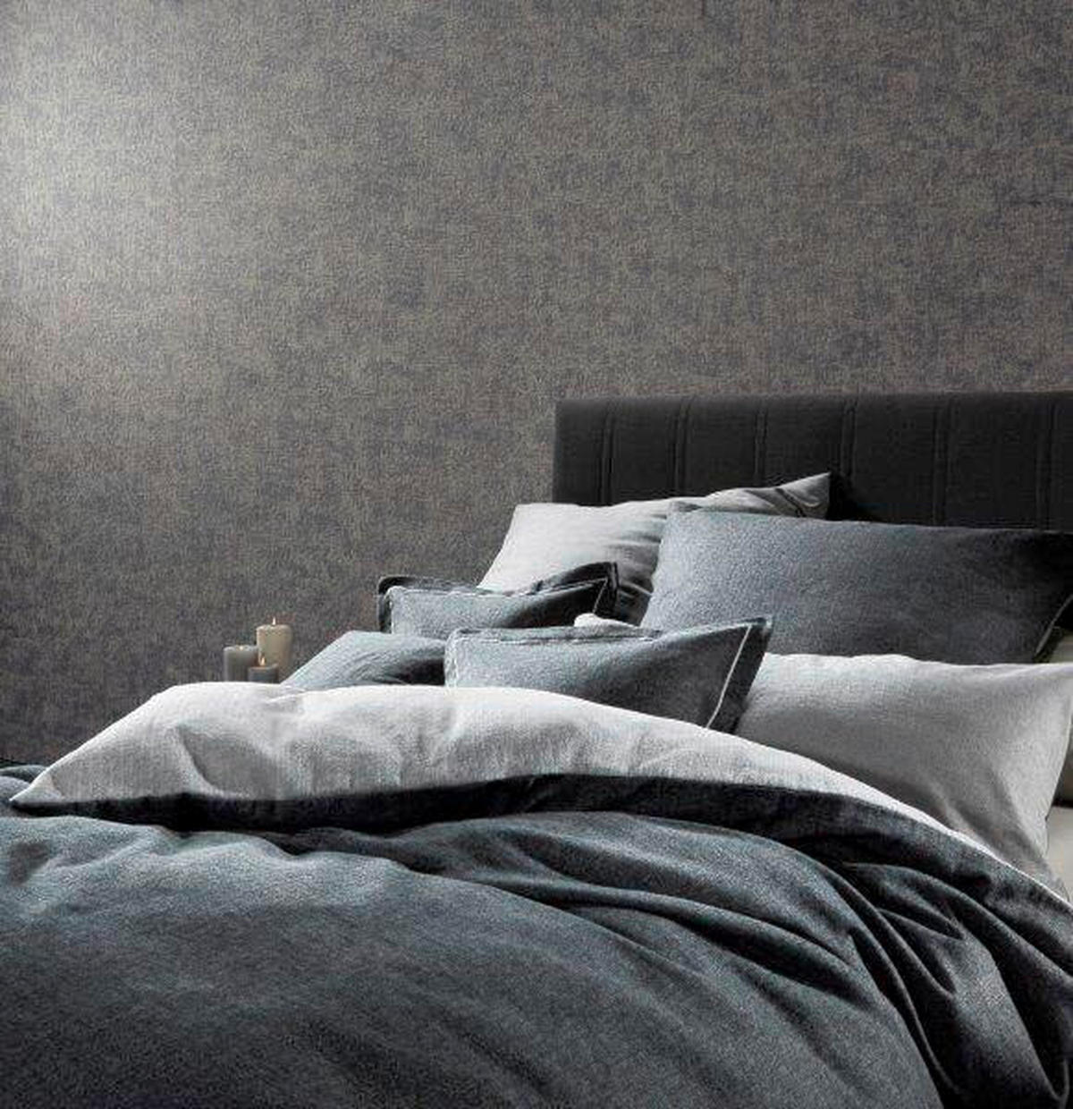 BETTWÄSCHE Flanell 155/220 cm  - Anthrazit, Design, Textil (155/220cm) - Fleuresse