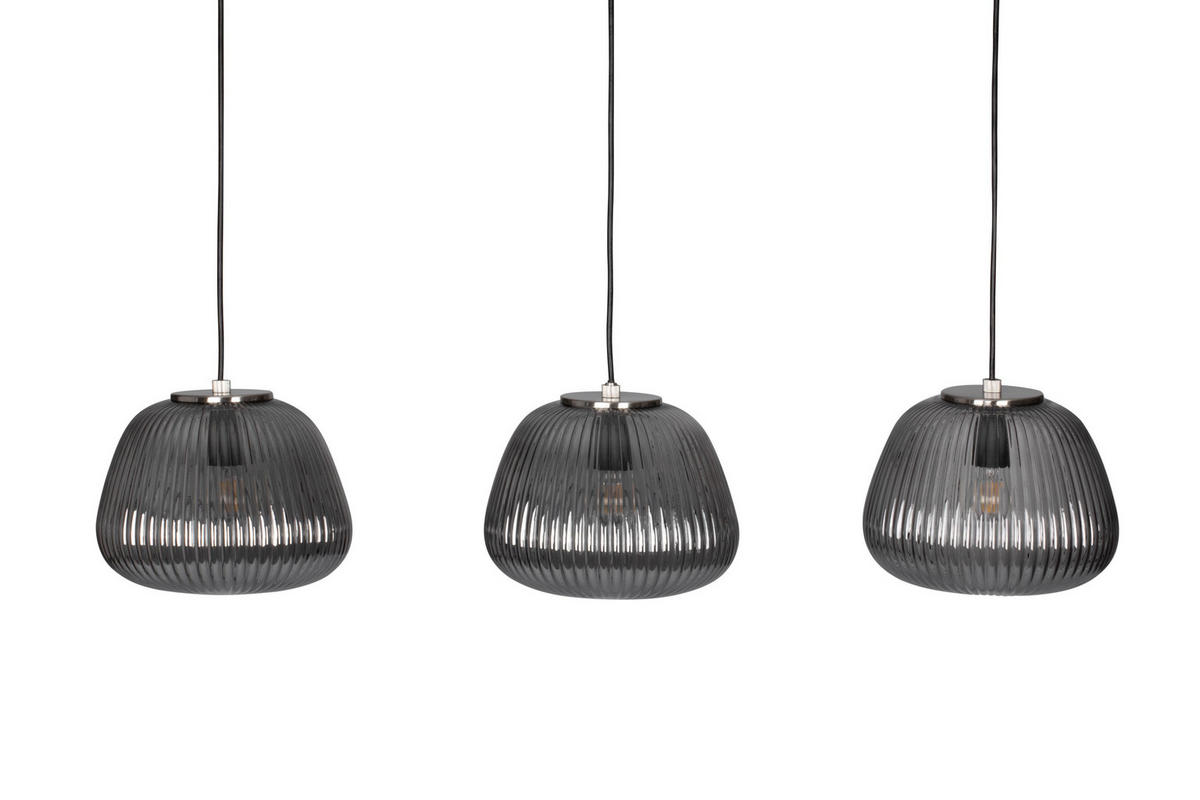 ZÁVESNÉ SVIETIDLO, 95/25/150 cm  - chrómová, Lifestyle, sklo (95/25/150cm) - Dieter Knoll