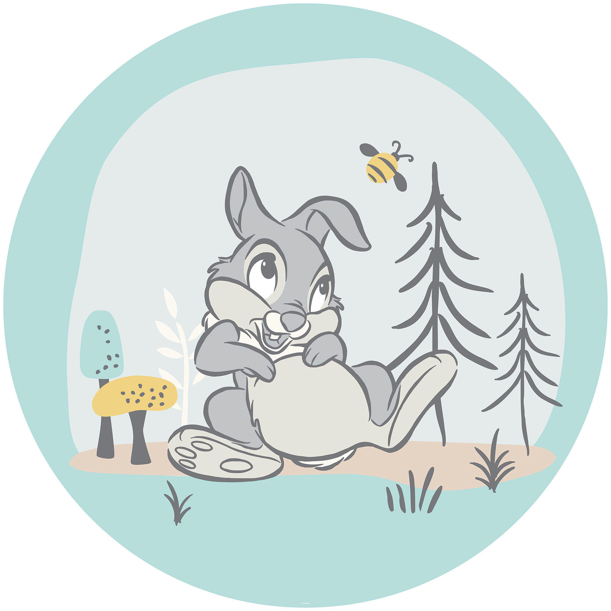 Xora Fototapete Bambi Mehrfarbig