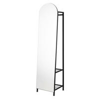 GARDEROBE  in 40/165/35 cm  - Schwarz, Design, Glas/Holzwerkstoff (40/165/35cm) - MID.YOU