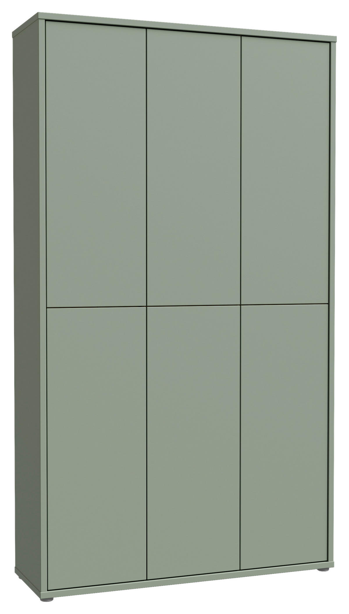 SCHUHSCHRANK Salbeigrün  - Salbeigrün/Grau, Basics, Holzwerkstoff/Kunststoff (110/192/35cm) - Xora