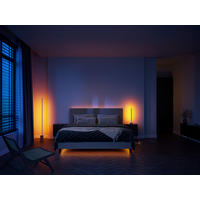 LED-TISCHLEUCHTE - Weiss/Braun, Basics, Holz/Metall (11.15/55.3cm) - Philips HUE