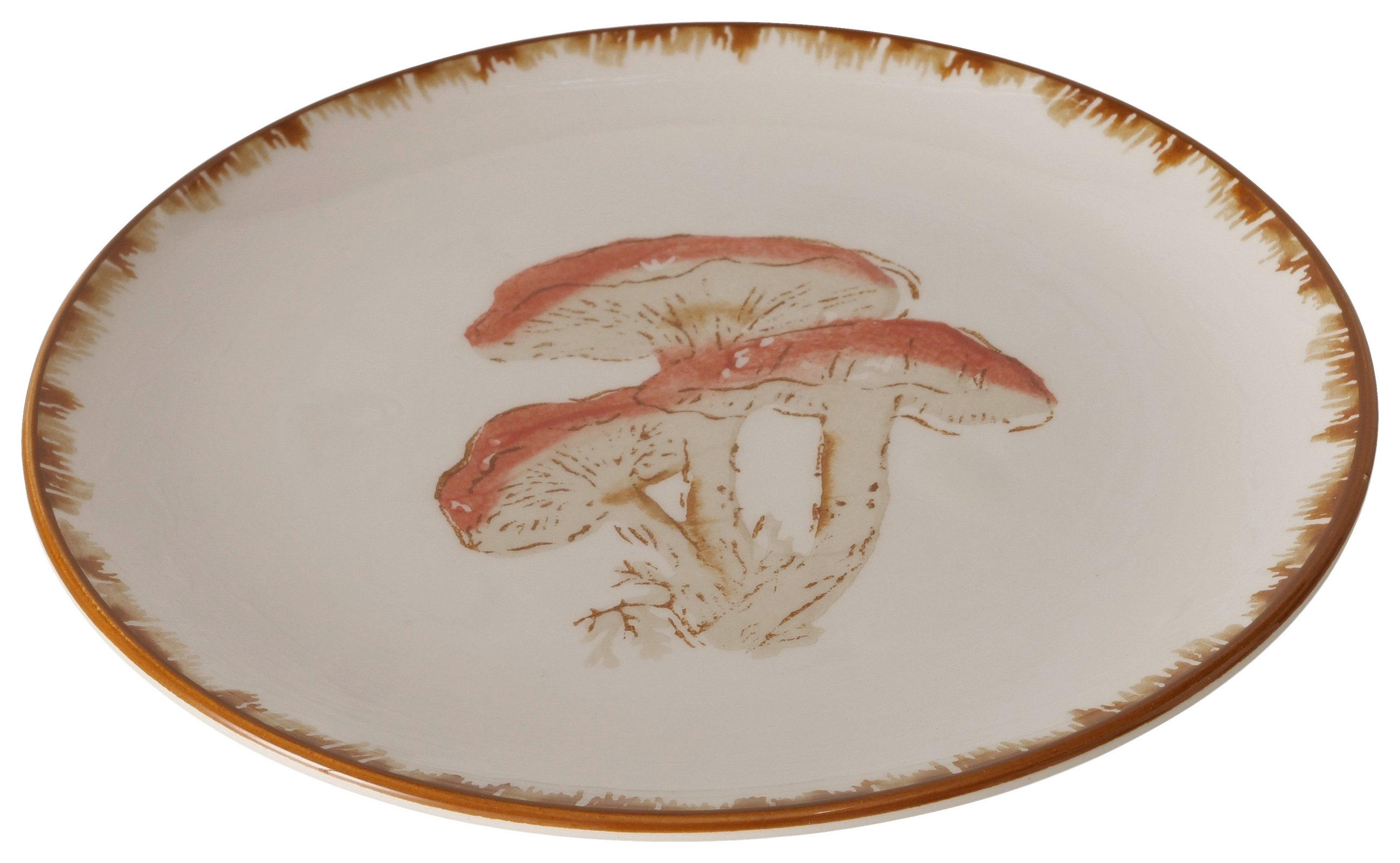 TELLER  20 cm   - Braun/Weiß, LIFESTYLE, Keramik (20cm)