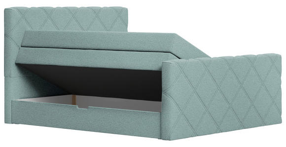 BOXSPRINGBETT 180/200 cm  in Mintgrau  - Mintgrau, KONVENTIONELL, Textil (180/200cm) - Esposa