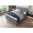 BOXSPRINGBETT 180/200 cm  in Grau  - Schwarz/Grau, KONVENTIONELL, Textil/Metall (180/200cm) - Carryhome