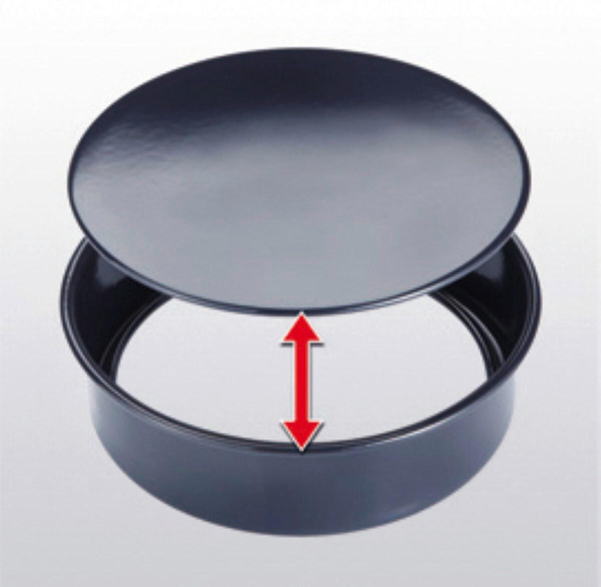 BACKFORM 26 cm  - Blau, Basics, Metall (26cm) - Dr.Oetker