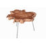 COUCHTISCH Teakholz - LIFESTYLE, Holz/Metall (60-75/50cm)