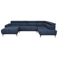 SJEDEĆA GARNITURA tekstil  tamno plava   - tamno plava/crna, Design, tekstil/metal (172/340/191cm) - Stylife