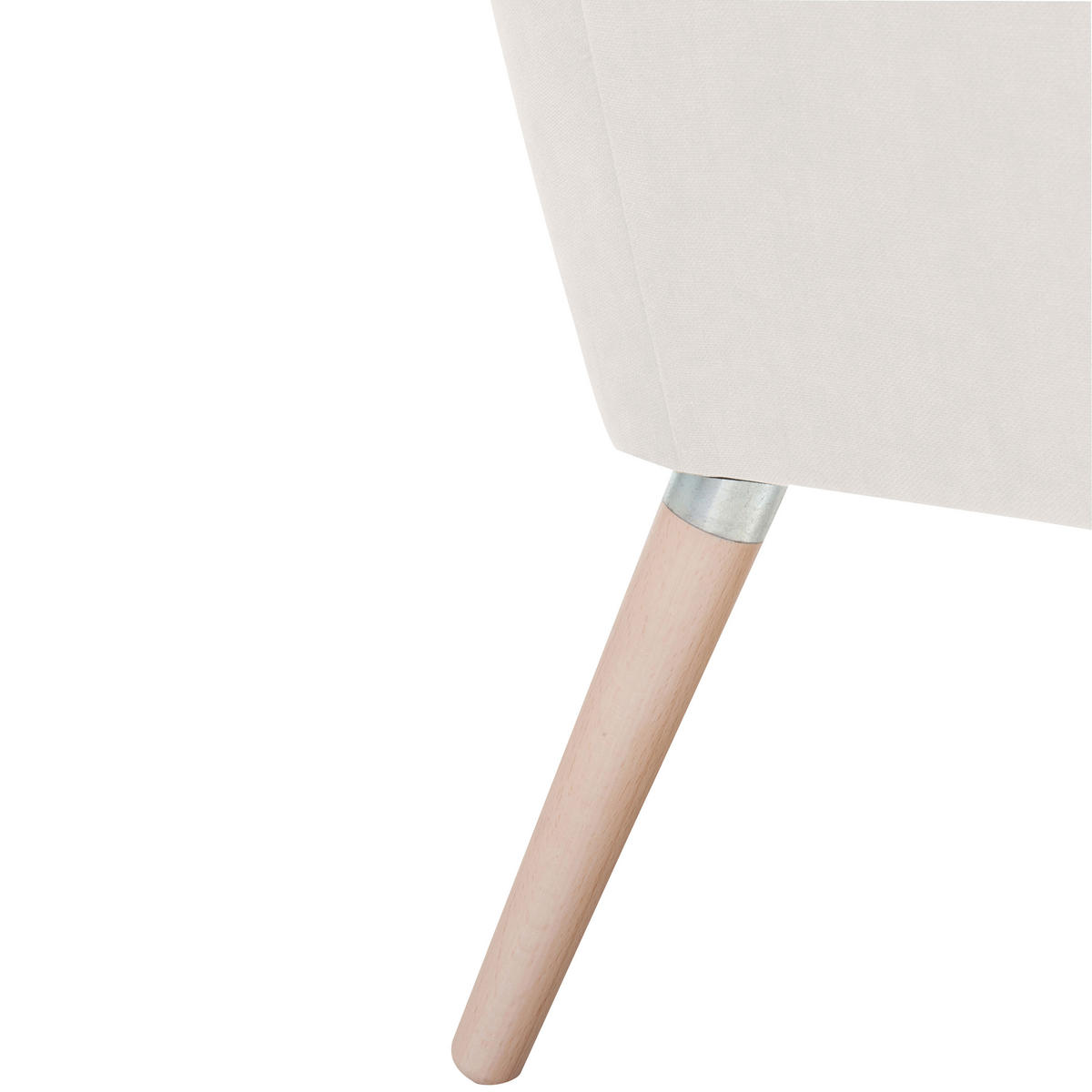 SESSEL in Velours Creme  - Buchefarben/Creme, Design, Holz/Textil (67/81/71cm) - Max Winzer