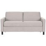 SCHLAFSOFA  in Webstoff Hellgrau  - Hellgrau/Schwarz, Design, Holz/Textil (184/92/102cm) - Venda