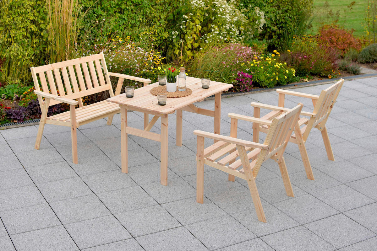 ZAHRADNÍ SESTAVA 4dílné, dřevo - přírodní barvy, Moderní, dřevo - Gardenson