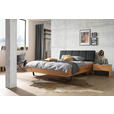 BETT 120/210 cm  in Anthrazit, Buchefarben  - Anthrazit/Buchefarben, Natur, Holz/Textil (120/210cm) - Valnatura