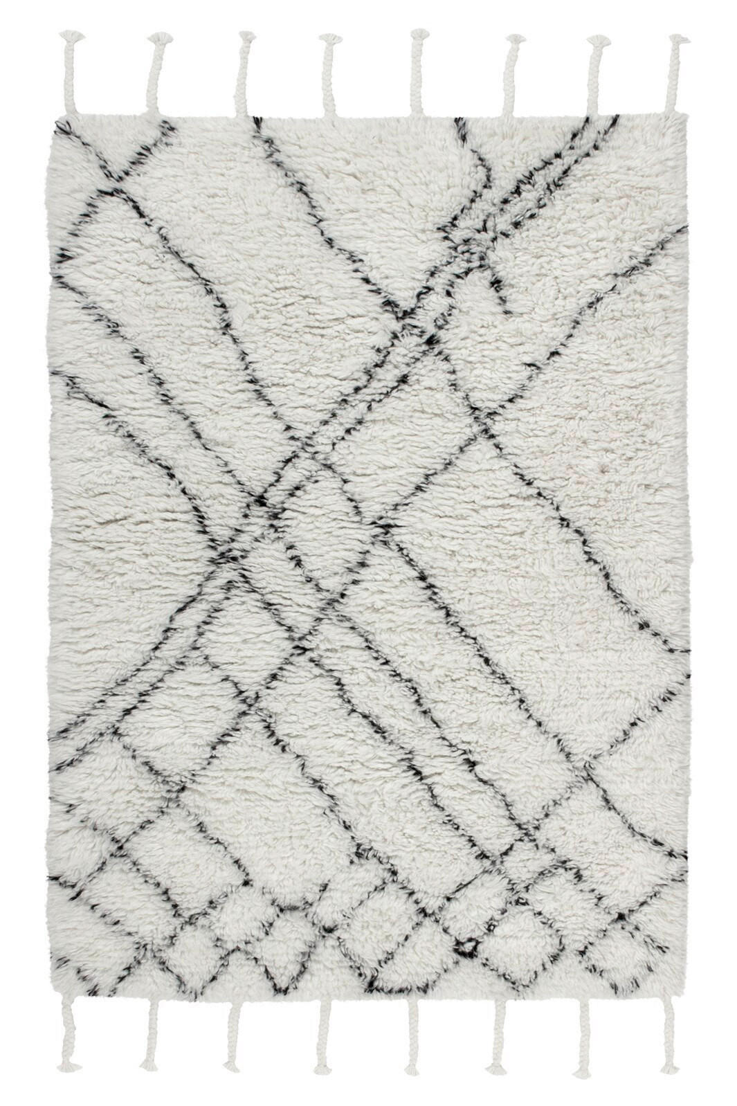 HANDVÄVD MATTA 200/290 cm  - Elfenbein/naturfärgad, Basics, textil (200/290cm) - Kayoom