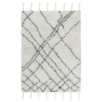 HANDVÄVD MATTA 200/290 cm  - Elfenbein/naturfärgad, Basics, textil (200/290cm) - Kayoom