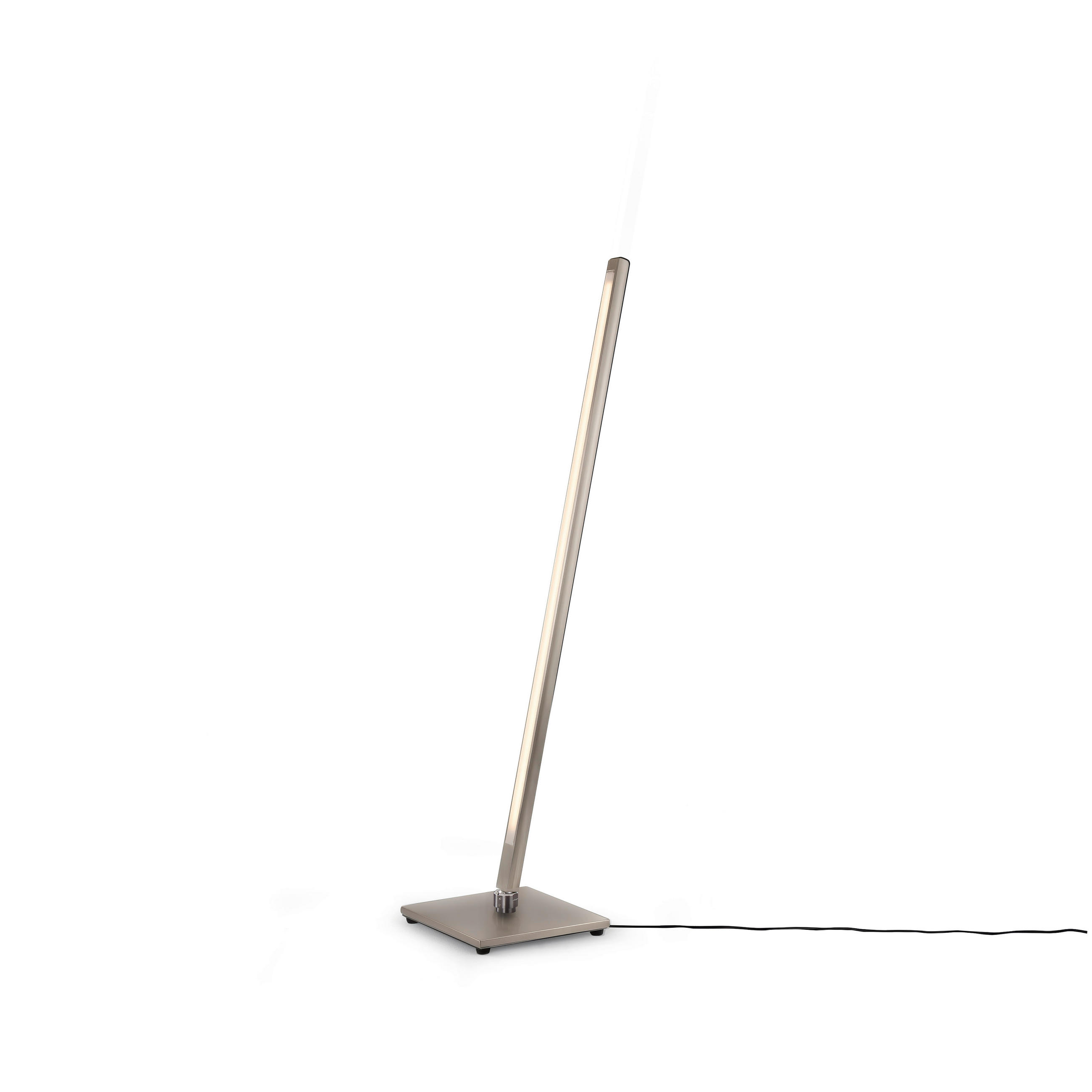 LED-STEHLEUCHTE Mia 58/16/16 cm  - Schwarz/Nickelfarben, Basics, Metall (58/16/16cm) - Ambiente