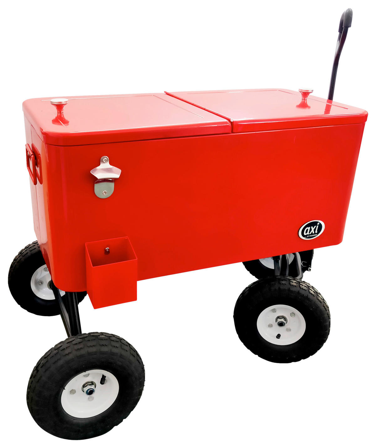 KÜHLBOX Rot, Schwarz  - Rot/Schwarz, KONVENTIONELL, Metall (48/82/82cm) - Ambia Garden