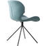 STUHL Blau - Blau/Schwarz, Design, Textil/Metall (51/56/80cm)