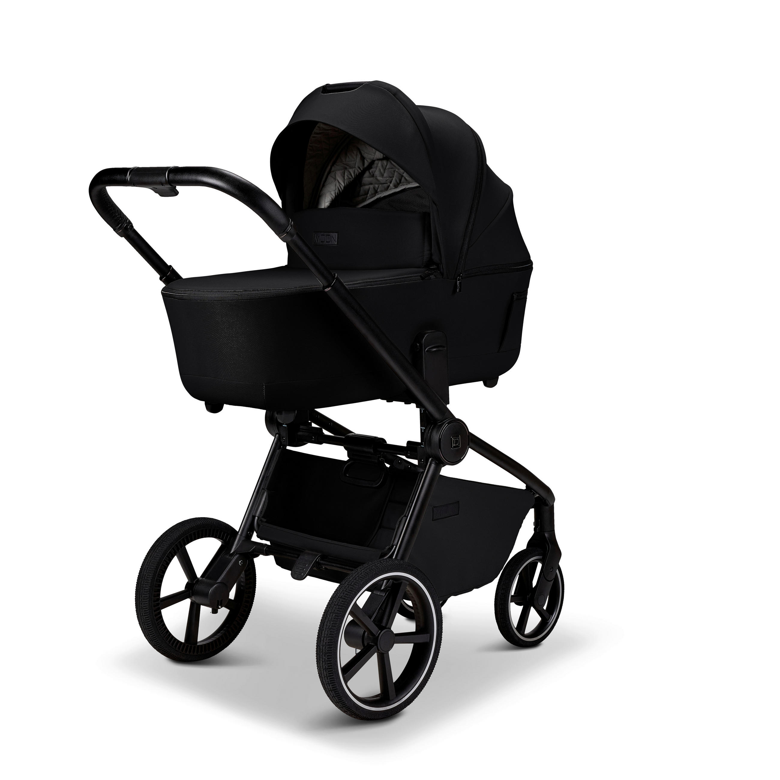 KOMBIKINDERWAGEN  Resea 2.0  Onyx  - Schwarz, Basics, Textil (96/57/114cm) - Moon