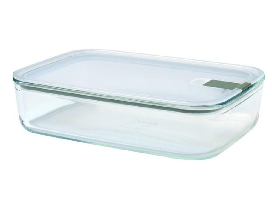 FRISCHHALTEDOSE EASYCLIP 2,25 L  - Transparent/Olivgrün, KONVENTIONELL, Glas/Kunststoff (27,8/19,8cm) - Mepal