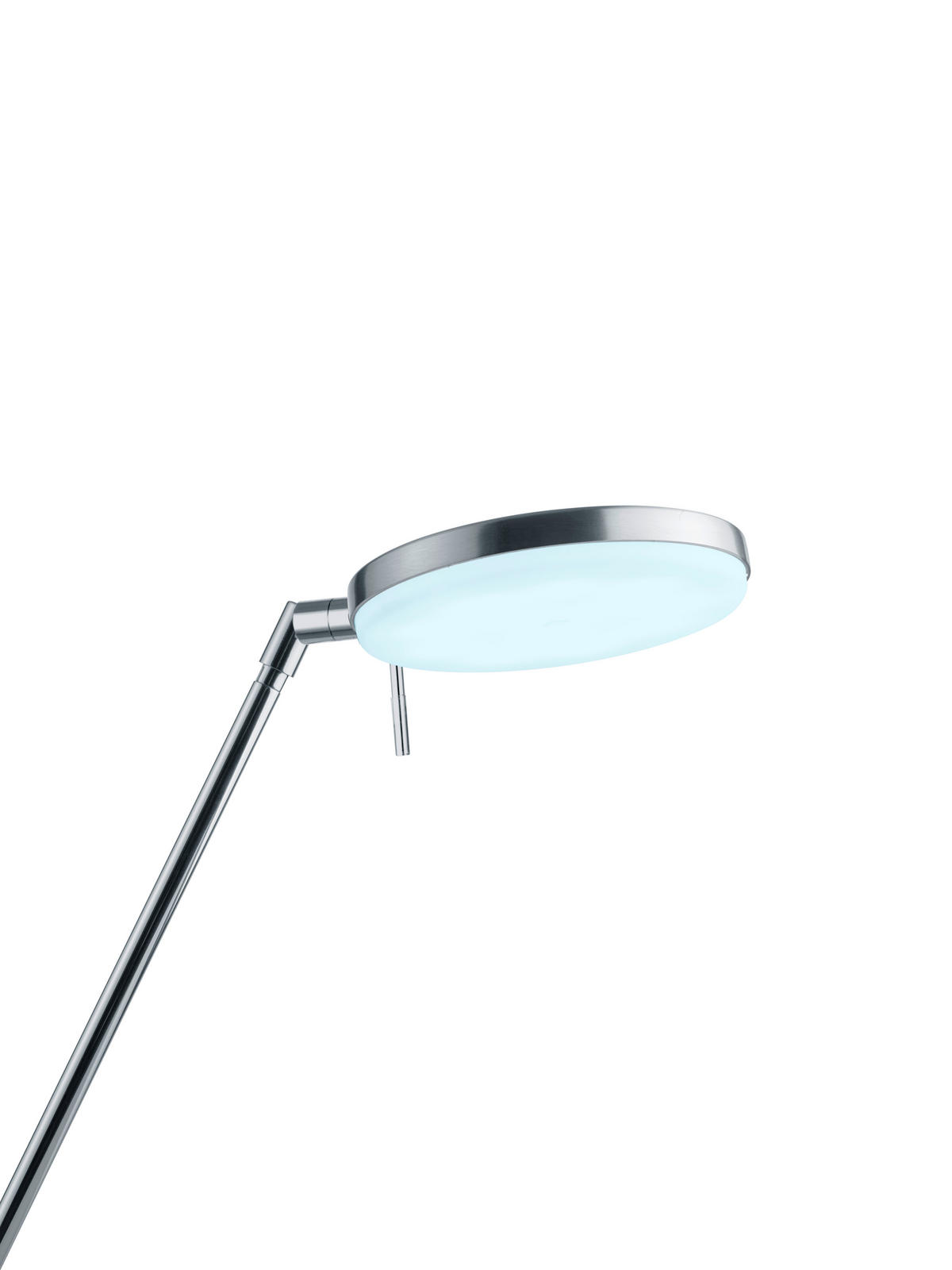 LED-STEHLEUCHTE    - Weiß/Nickelfarben, Design, Kunststoff/Metall (140cm) - Hell