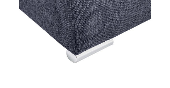 ECKSOFA in Mikrofaser Blau  - Chromfarben/Blau, MODERN, Kunststoff/Textil (276/193cm) - Hom`in