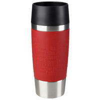 COFFEE-TO-GO-MUGG 1 l  - röd/svart, Design, metall/plast (0,36l) - Tefal