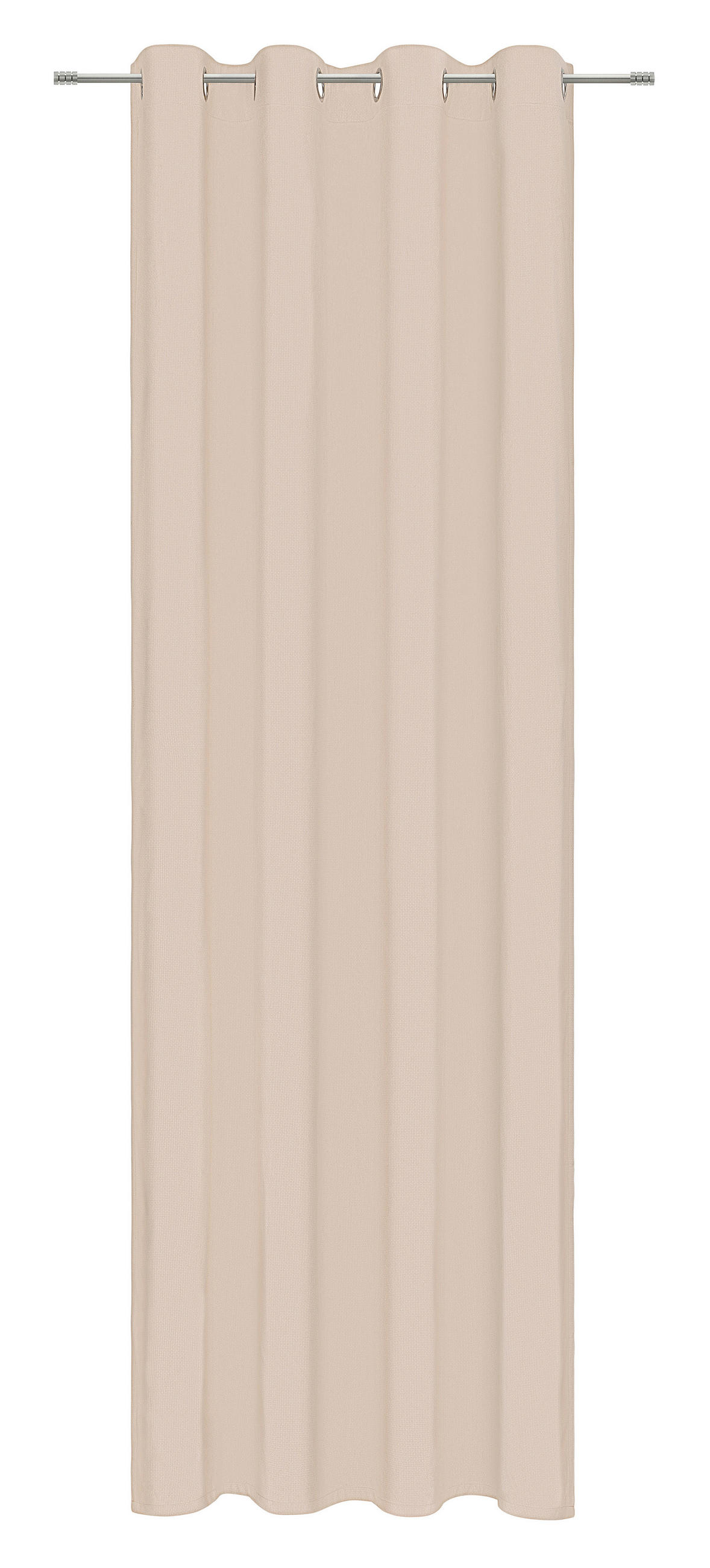 ÖSENSCHAL STAMPA blickdicht 135/245 cm   - Taupe, Design, Textil (135/245cm) - Esposa