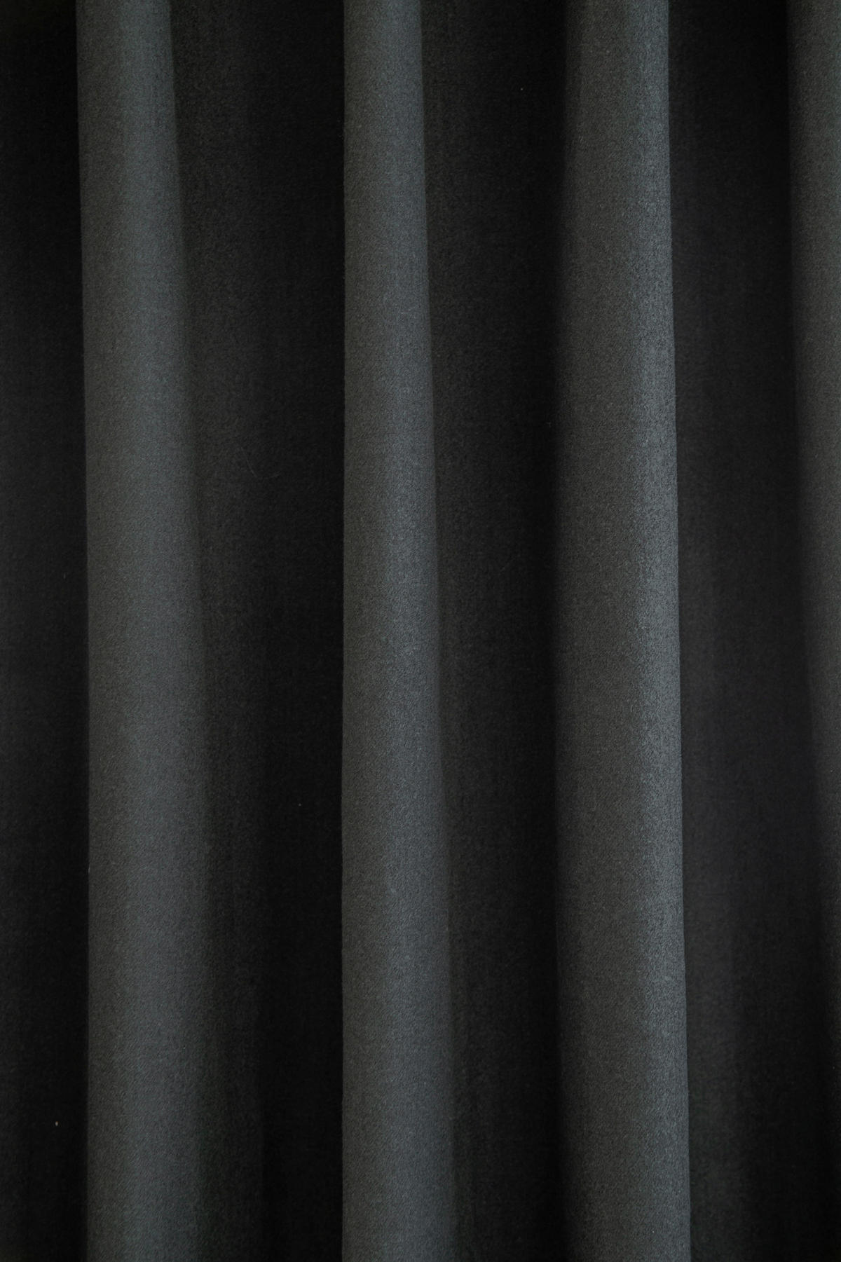 WÄRMESCHUTZVORHANG SILENCE blickdicht 140/245 cm   - Schwarz, Basics, Textil (140/245cm)